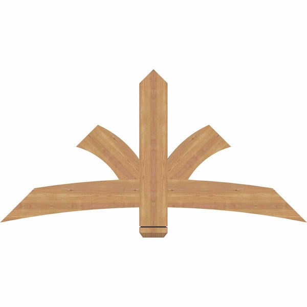Ekena Millwork Davenport Timber Gable Bracket, Western Red Cedar, 60"W x 30"H x 1 1/2"D x 5 1/2"F, 12/12 Pitch GBW060X30X0206DAV00SWR - main